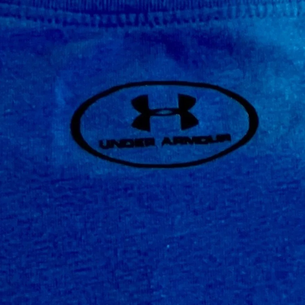 Under Armour YXL Breakin Records T-Shirt Youth Blue Good HeatGear 1298242‎